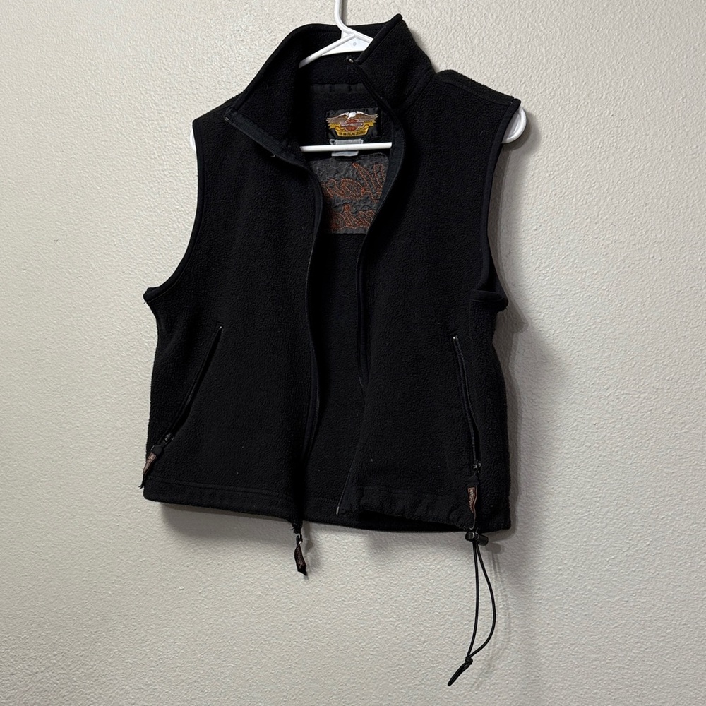 Vintage Harley Davidson Fleece Vest